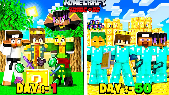 100 Days But Ores Are LUCKY BLOCK in Hardcore Minecraft 😰