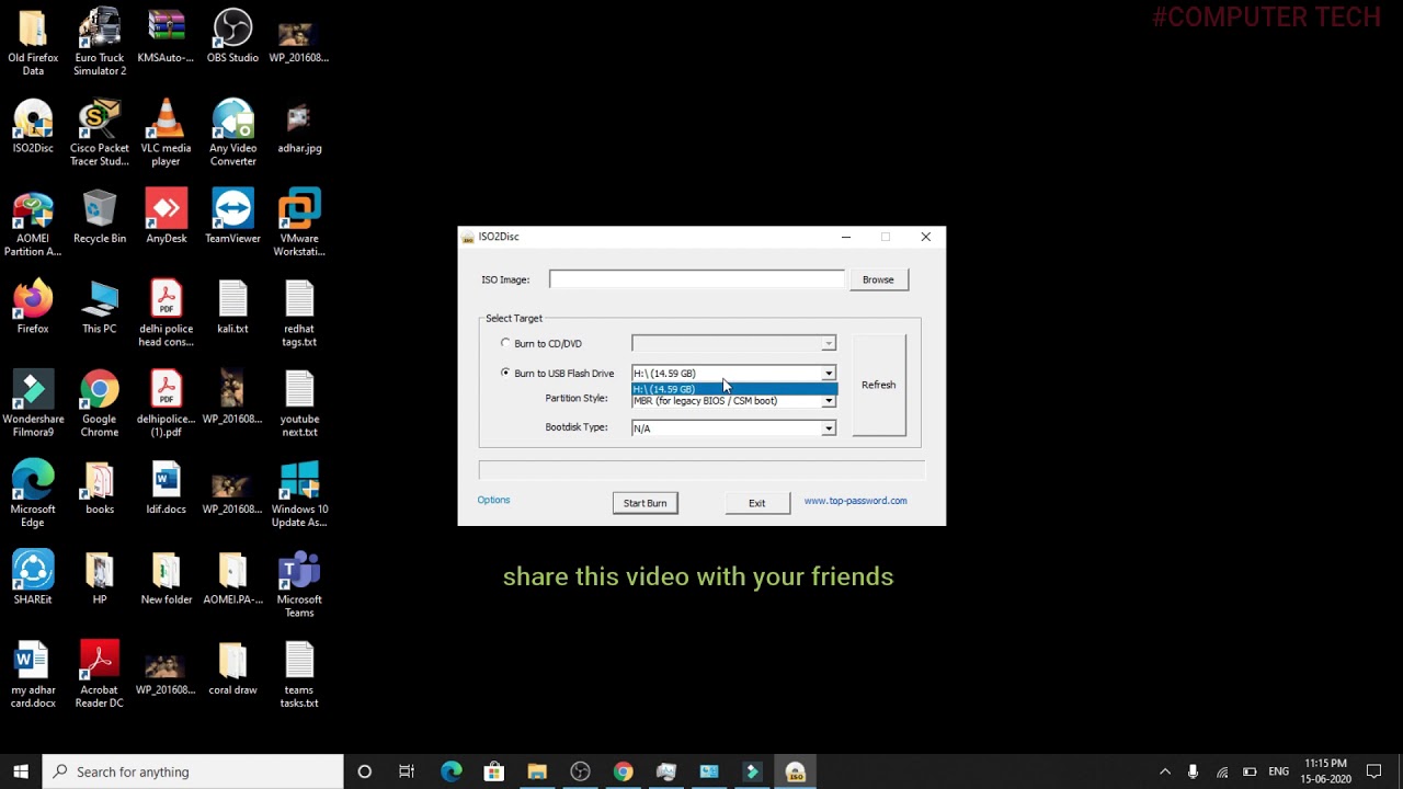 how to create bootable usb of windows and linux centos redhat - YouTube