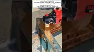 How to Cut and Shape Materials Using Angle Grinder | Power Tool Tutorial