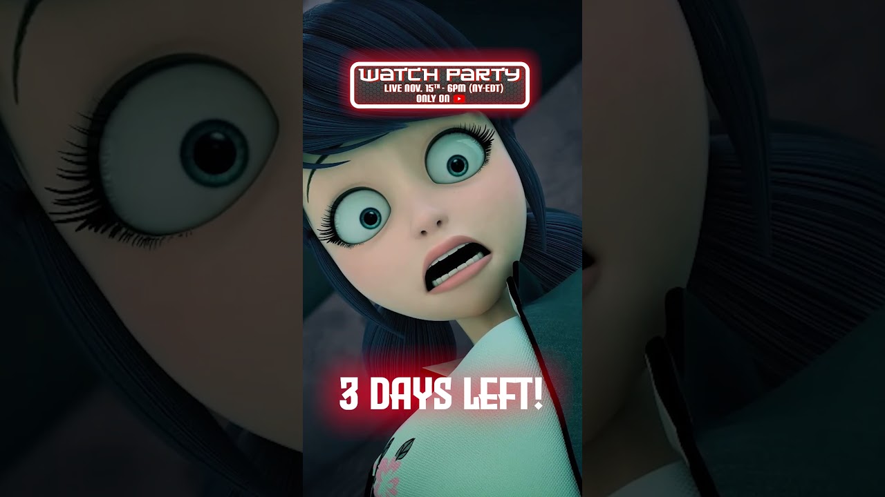 3 days left until our Miraculous World: Shanghai, The Legend of Ladydragon watch party! 🐉 