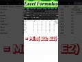 Excel ka formula all sum max min all formula without ❤️🔥🔥😎#shorts #shortvideo #excel #exceltricks