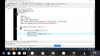 Lecture 25 part 2: character array introduction