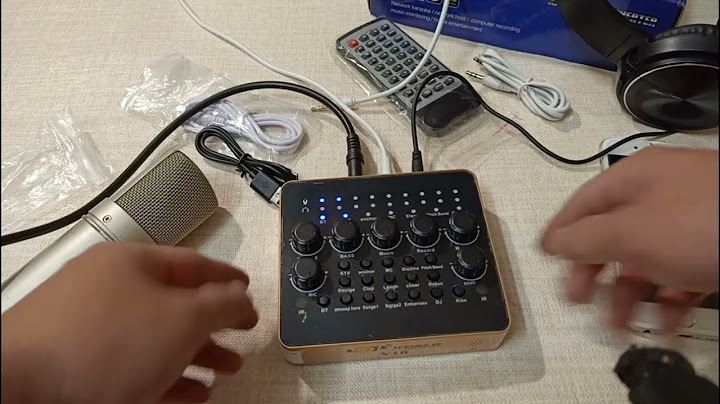 Hướng dẫn sử dụng sound card v10