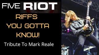 5 Riot Riffs You Gotta Know! Tribute to Mark Reale