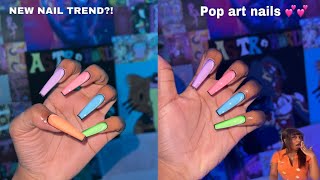 New Nail Trend? POP ART NAILS | Gel Extension NAILS screenshot 3