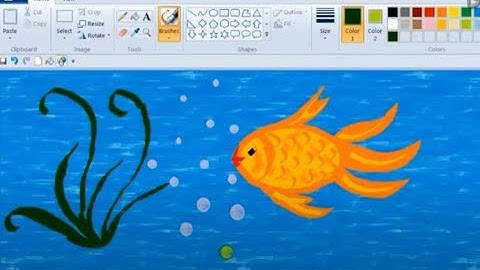 #how to #use #how to draw Fish in Paint/MS Paint