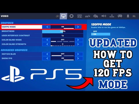 (UPDATED) HOW TO GET 120FPS MODE On Fortnite For PS5/XBOX SERIES X!