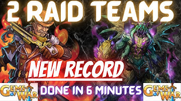 DONE in 6 min! 2 Gems of War Raid Teams | RAID EVENT GUIDE January 20th 2023