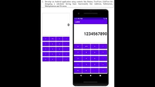 VTU MAD LAB::18CSMP68::PART-A::LAB 2 || Android Calculator Application #AndroidCalculator App