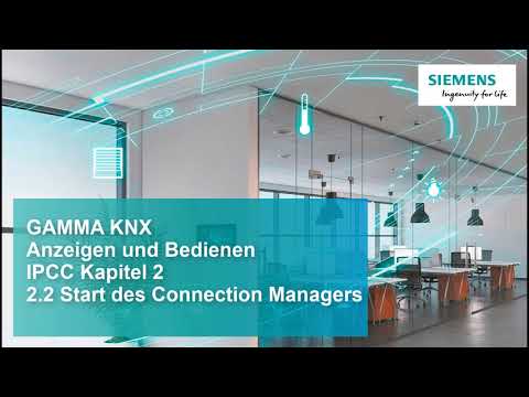 Siemens IP Control Center N152 V4 Kapitel 2.2 Start des Connection Manager de