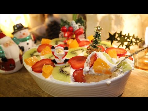 スコップケーキの作り方・器を使った簡単レシピ【クリスマス】 Christmas Scoop Cake Recipe｜Coris cooking