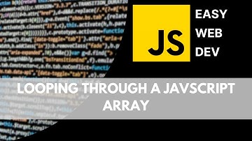 Looping through a Javascript array