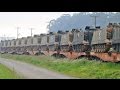 Trem ALL transportando Blindados M113 do Exército Brasileiro chegando em Araucária - PR