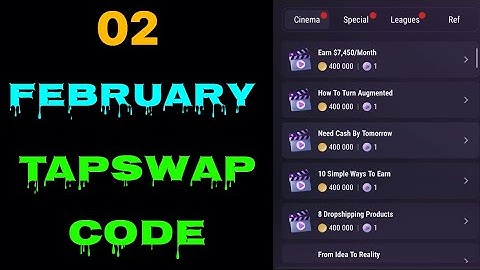 TapSwap all video codes today 02 February | TapSwap video code today | #crypto  #tapswap #code |