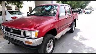 Toyota hilux pickup red 1992