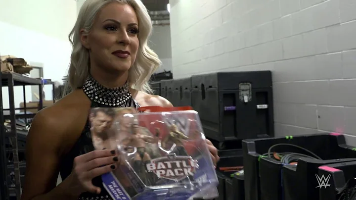 Maryse compares her first and second Mattel action figures