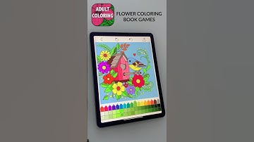 Flower Coloring Book 🌸 Relaxing Coloring Pages for Adults | Stress Relief Art #shorts