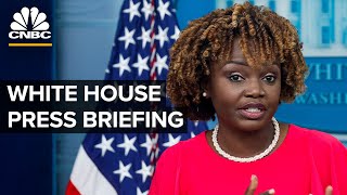 White House press secretary Karine Jean-Pierre holds a briefing with reporters — 08/28/23