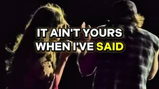 Ella Langley ft Morgan Wallen - I can't love you anymore Lyrics 