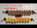 Konektor Masker Rajut Motif Terbaru || Crochet Cara Merajut Konektor Masker Untuk Pemula