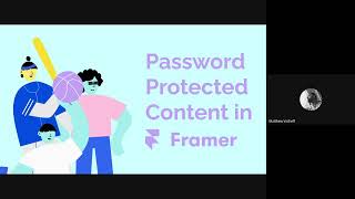 Password protected content in Framer