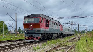 Тепловоз ТЭП70-0133 с ВБС №409/410 Керчь - Псков