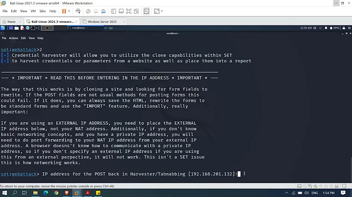Social Engineering Attack - Credential Harvester Method