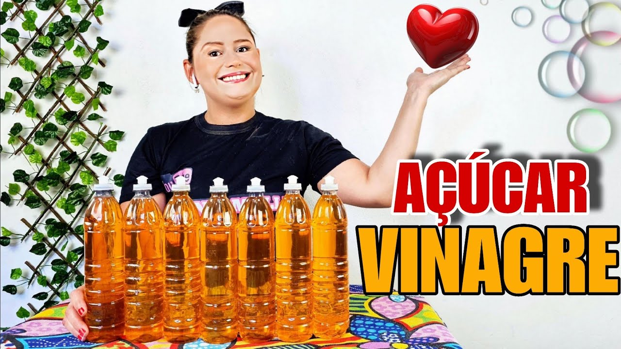 🔥COM 100mL DE ÓLEO: DETERGENTE CASEIRO DE AÇÚCAR E VINAGRE - BRILHO ESPETACULAR🔥