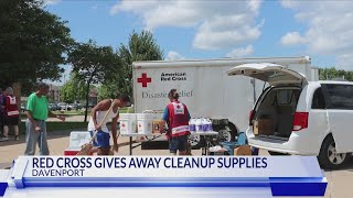 The Red Cross supplies cleanup supplies to help Quad Cities clean up storm damage