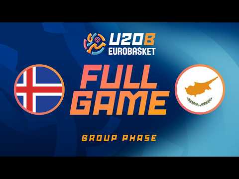 LIVE - Iceland v Cyprus | FIBA U20 EuroBasket 2026 Division B | Group Phase