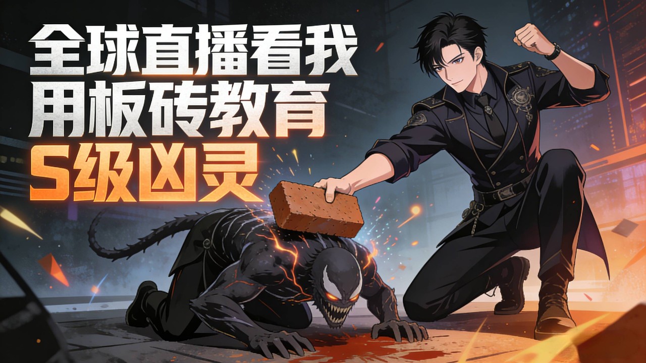 【Multi Sub】《全球直播看我用板磚教育S級凶靈》別人怕鬼求符，我拿滅火器追著鬼跑#漫劇 #動態漫 #AI漫劇 #動漫 #動畫