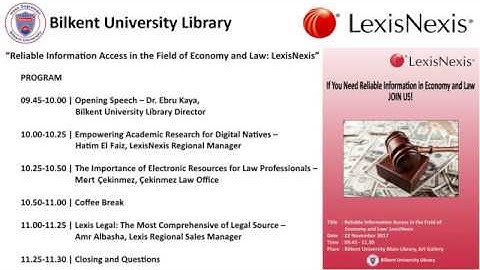 Reliable Information Access in the Field of  Economy and Law: LexisNexis