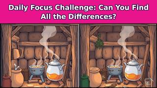 Daily Focus Challenge Maple Syrup Sugar Shack 4 Puzzles Find All the Differences in 90s Each