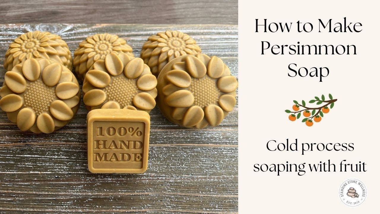 Как сделать мыло с хурмой из сока хурмы / Изготовление мыла холодным способом