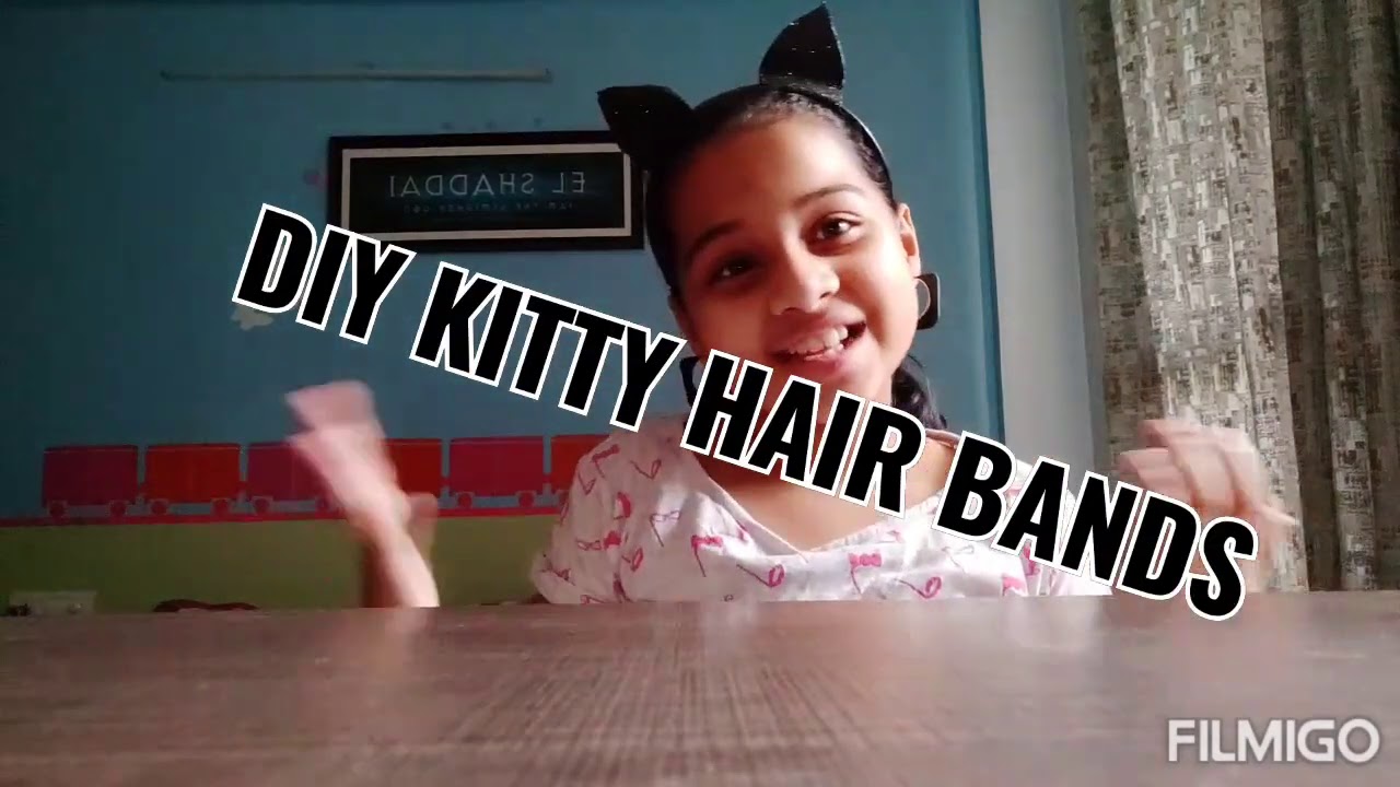 DIY KITTY HAIR BANDS 🐱👱🏻‍♀️🎀