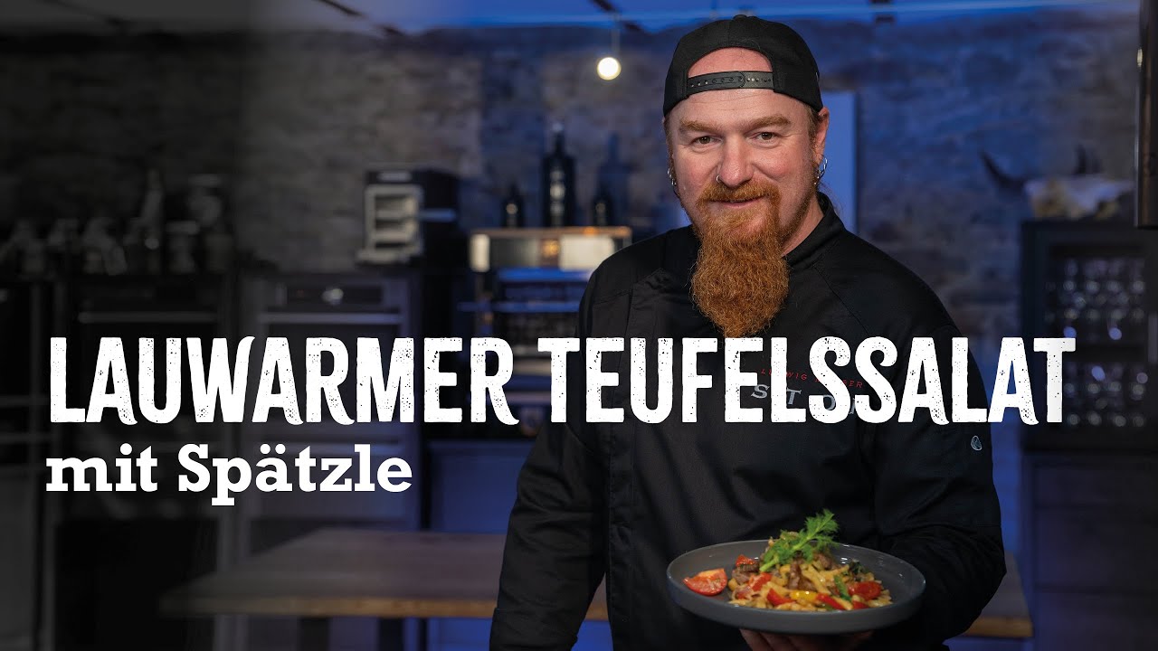 Lauwarmer Teufelssalat mit Spätzle | Lucki Maurer kocht #22