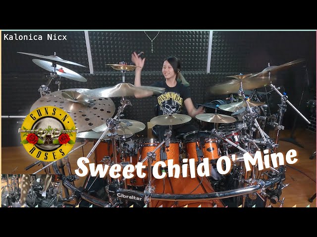 Sweet Child O' Mine - Guns N' Roses | Drum cover by Kalonica Nicx class=