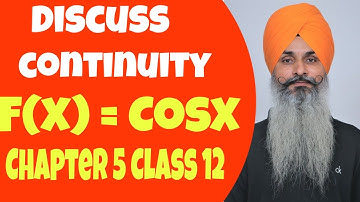 Discuss the continuity of cosine function (chapter 5) | Continuity and Differentiability | NCERT |