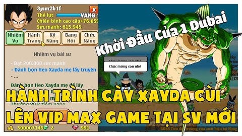 Ngọc Rồng Online - Hành Trình Cày Xayda Cùi Lên Max Game Tại Sv Mới | 1