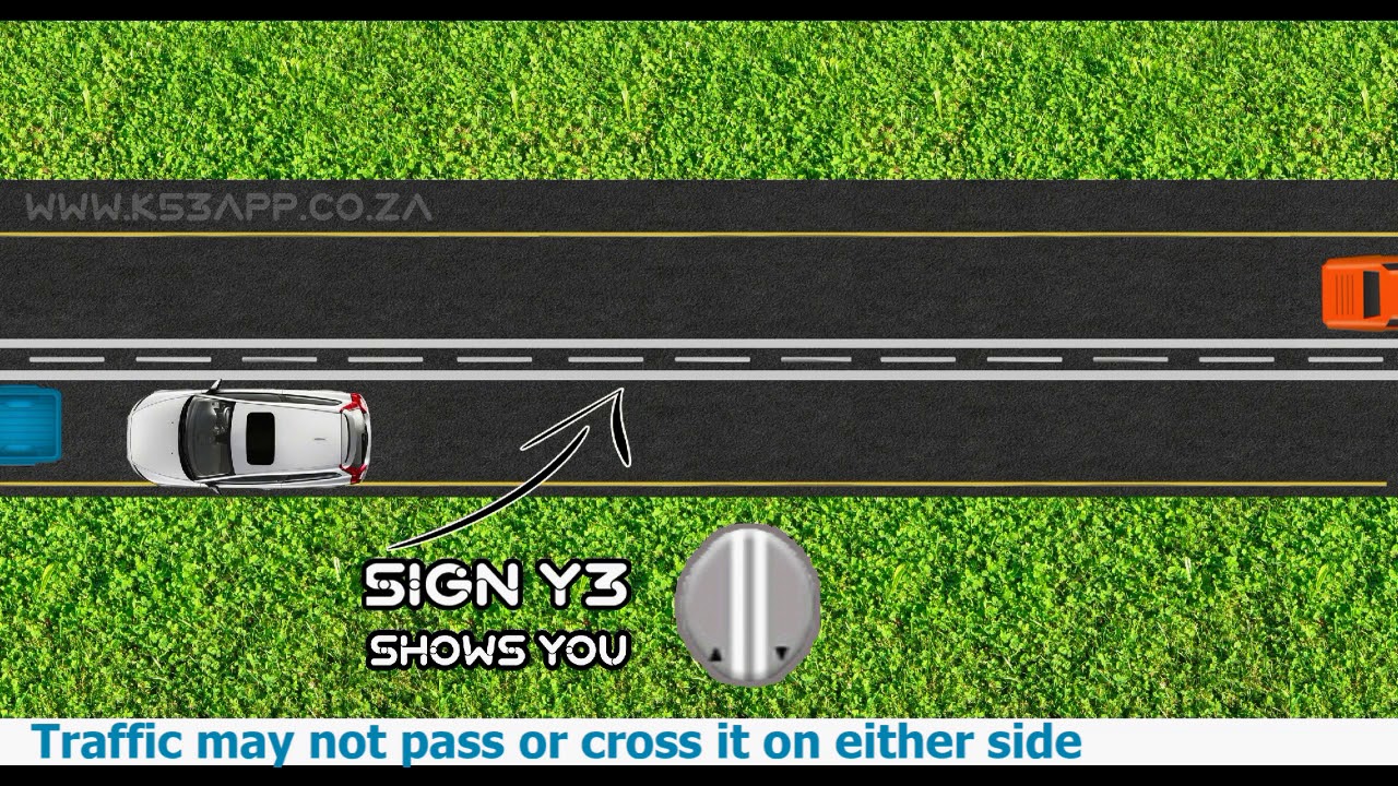 Sign y3 shows you | k53 Learners #licence test questions and answers ...