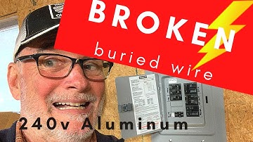 How to Trouble shoot and fix a Buried Electrical Wire Repair