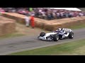 Juan Pablo Montoya reunited with his V10 Williams FW26 F1 car at Goodwood
