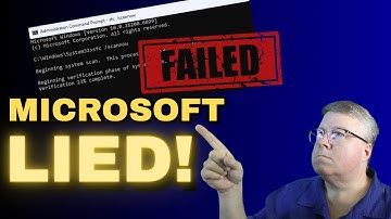 Microsoft Lied: Why SFC /Scannow Never Works (Until Now)