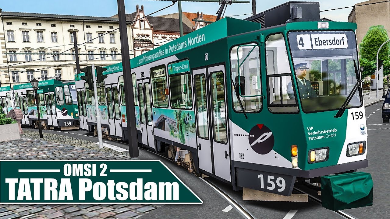OMSI 2: Potsdamer TATRA-Straßenbahn #1: Auf der 4 von Eberlinsee - Schönau | Straßenbahn Simulator