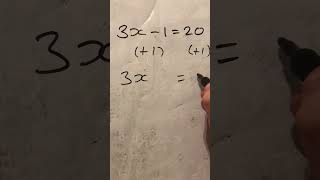 Solving a linear equation (ASMR)