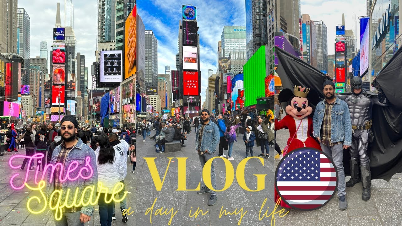 New Jersey To New York Times Square Vlog 🇺🇸🗽 vlog timessquare 