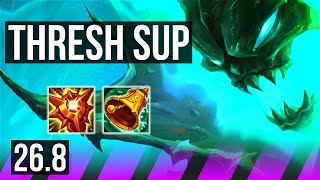 THRESH &amp; Ashe vs LUX &amp; Caitlyn (SUP) | KR Master | 26.8