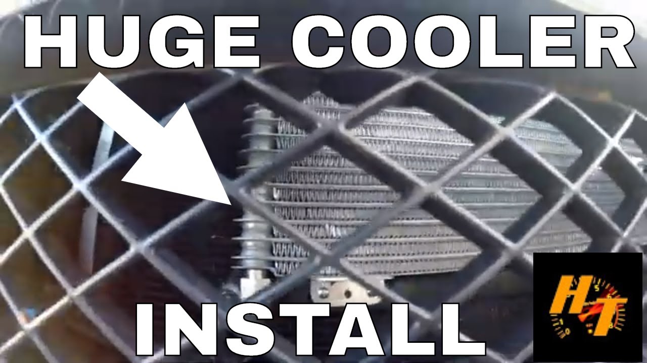 How to install a aftermarket transmission cooler and AN hose for WAY