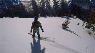 Eagle Point Ski Resort - amazing resort powder and backcountry splitboarding