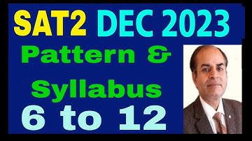 sat2 syllabus pattern question paper design #sat2 HBSE haryana board by Vijay Kumar class 10 12 11 9